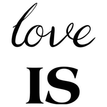 Love IS - AS Colour Women's Mali Capped Sleeve Tee Design