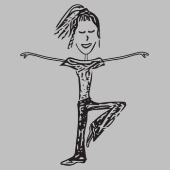 Yoga Girl - AS Colour Women's Mali Capped Sleeve Tee Design