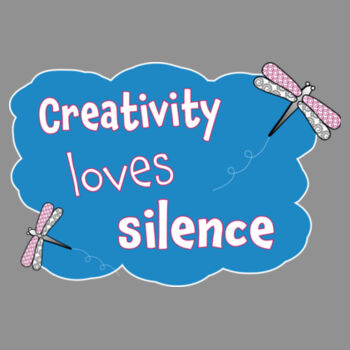 Creativity Loves Silence - AS Colour Women's Curve Longsleeve - 4055 Design