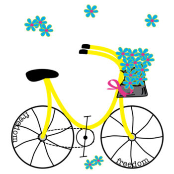 Freedom Cycle - AS Colour Women's Mali Capped Sleeve Tee Design