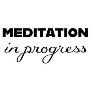 Meditation in Progress [back] - Mens Staple Tee Design