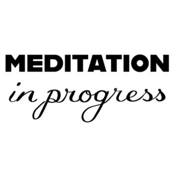 Meditation in Progress [back] - Mens Staple Tee Design