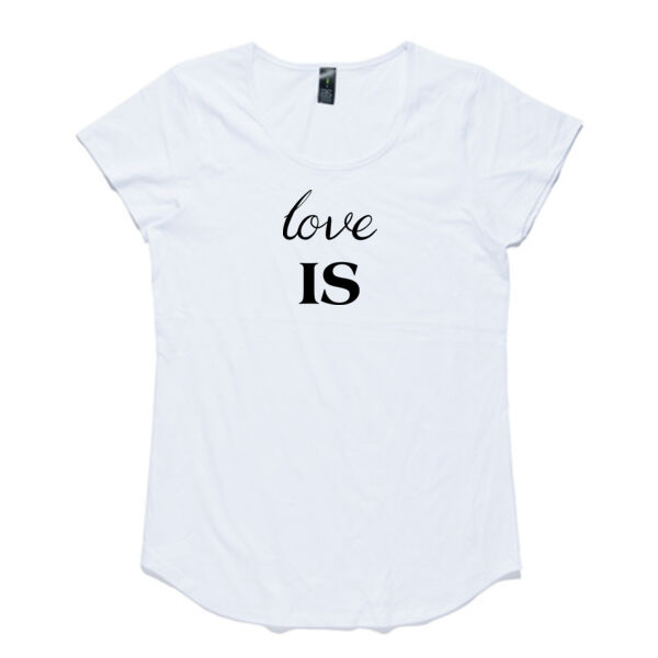Love IS - AS Colour Women's Mali Capped Sleeve Tee Thumbnail