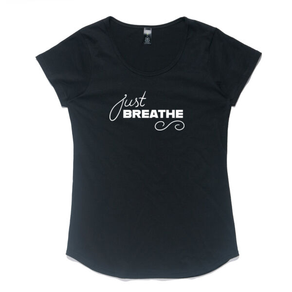 Just Breathe - AS Colour Women's Mali Capped Sleeve Tee Thumbnail