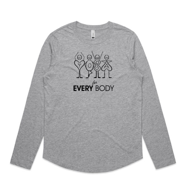 Yoga for Every Body - AS Colour Women's Curve Longsleeve - 4055 Thumbnail