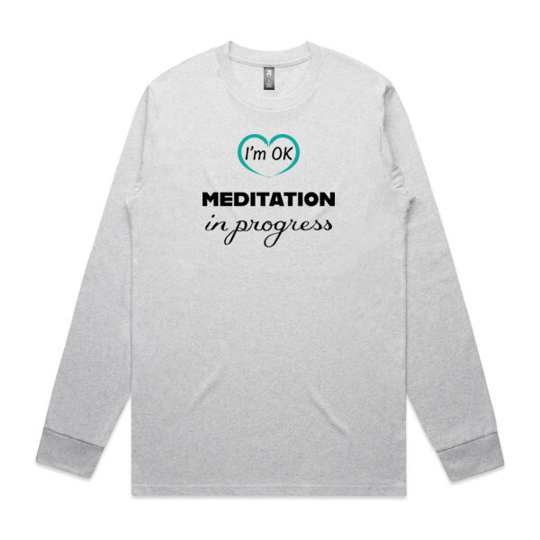 I'm OK | Meditation in Progress - Classic Unisex Longsleeve Tee Thumbnail