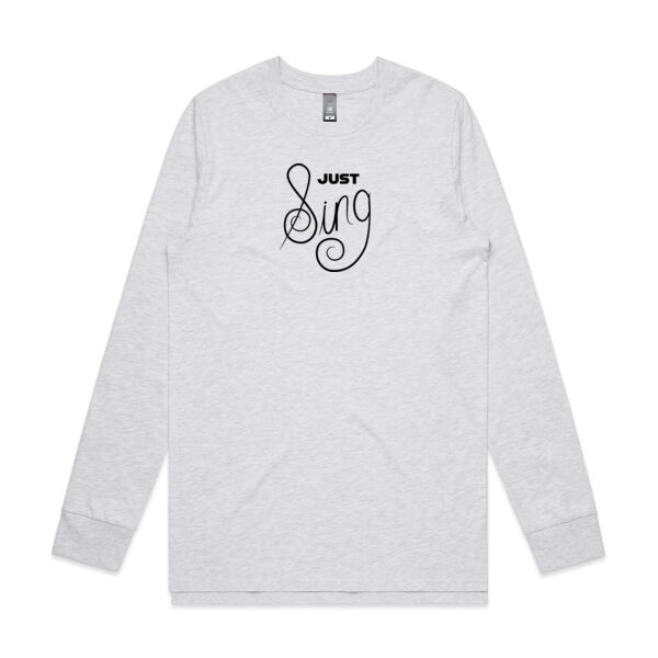 Just Sing | Black - AS Colour Mens Staple Longsleeve Tee Thumbnail